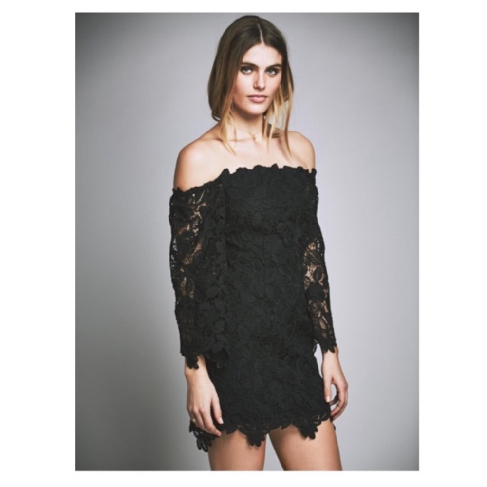 Free People Off Shoulder Lace Dress